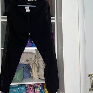 Suit joggers with faux satin stripe nwt size 14